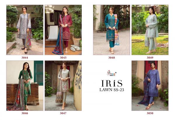 Shree Iris Lawn Ss 23 Chiffon Dupatta Pakistani Suit Collection